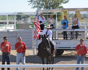 Me in the right, wearing suspenders, at one of dozens of wild mustang adoptions I was part of at the Wyoming Honor Farm